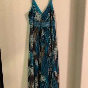 Bobby Brown turquoise maxi